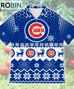 Chicago Cubs Ugly Christmas Design Short Sleeve Shirt