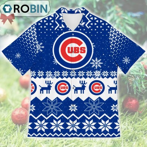 Chicago Cubs Ugly Christmas Design Short Sleeve Shirt
