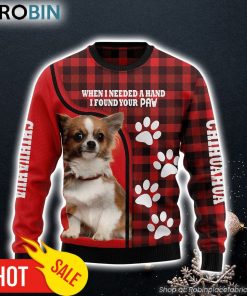 Chihuahua Paw Dog Lover Ugly Christmas Sweater Xmas Gifts For Him or Her