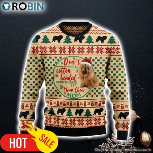 Chow Chow Mom Ugly Christmas Sweater Funny Family Sweater Gifts Lover Xmas Sweater Gift