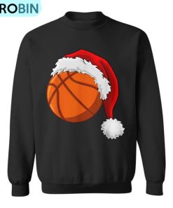 Christmas Basketball Ball Santa Hat Boys Sport Xmas Ugly Christmas Sweatshirt Christmas Basketball Ball Santa Hat Boys Sport Xmas Ugly Christmas Sweatshirt