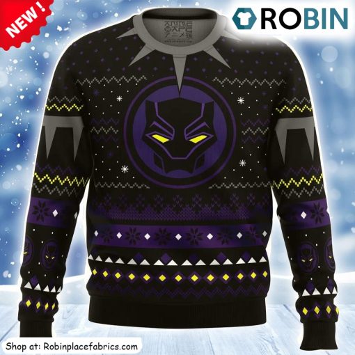 Christmas Black Panther Ugly Christmas Sweatshirt, Sweater