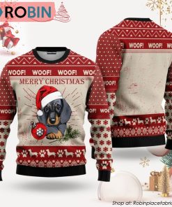 Christmas Dachshund Dog Ugly Christmas Sweater