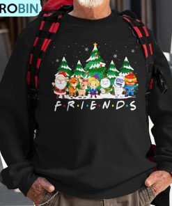 christmas-friends-santa-rudolph-snowman-xmas-family-pajamas-ugly-christmas-sweatshirt-1