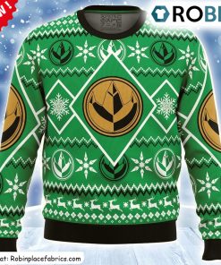 Christmas Green Ranger Power Rangers Ugly Christmas Sweatshirt, Sweater