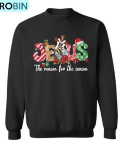 Christmas Jesus Is The Reason For The Season Jesus Pajamas Ugly Christmas Sweatshirt Christmas Jesus Is The Reason For The Season Jesus Pajamas Ugly Christmas Sweatshirt
