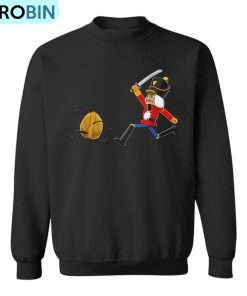 Christmas Nutcracker Sword Santa Hat T Ugly Christmas Sweatshirt