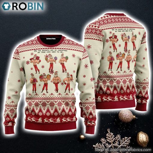 Christmas Seven Sexy Santa Claus Ugly Christmas Sweater For Christmas Gift