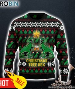 Christmas Tree Rex Ugly Christmas Sweater Lover Xmas Sweater Gift Dog Memorial Gift