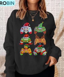 christmas-video-game-controller-santa-hat-christmas-gamer-ugly-christmas-sweatshirt-4