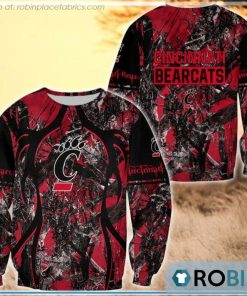 Cincinnati Bearcats Hunting Pattern All Over Print Sweatshirt