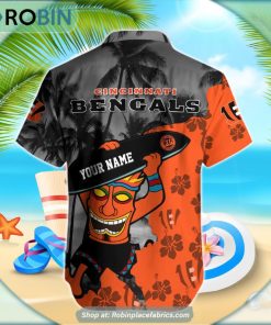 Cincinnati Bengals Mascot 3D Printed Summer Hawaiian Shirt Cincinnati Bengals Mascot 3D Printed Summer Hawaiian Shirt