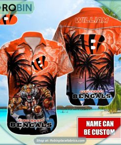 Cincinnati Bengals Mascot Palm NFL Hawaiian Shirt