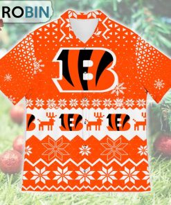 Cincinnati Bengals Ugly Christmas Design Short Sleeve Shirt