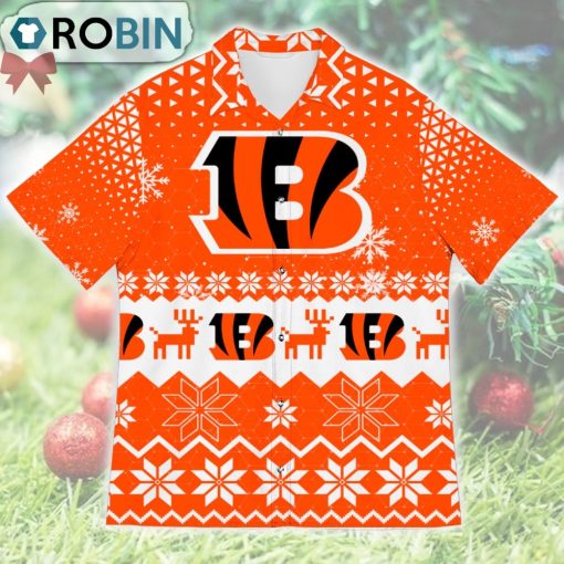 Cincinnati Bengals Ugly Christmas Design Short Sleeve Shirt