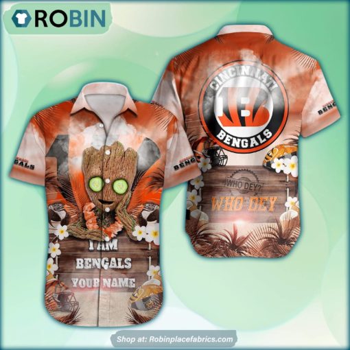 Cincinnati Bengals x Baby Groot Summer Hawaiian Shirt
