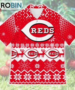 Cincinnati Reds Ugly Christmas Design Short Sleeve Shirt