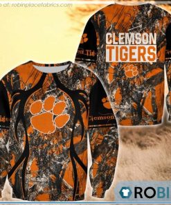Clemson Tigers Hunting Pattern All Over Print Sweatshirt