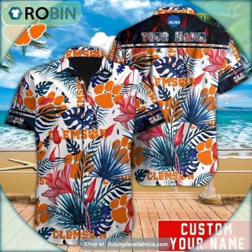 Clemson Tigers Tropical Design Hawaiian Shirt