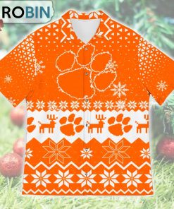 Clemson Tigers Ugly Christmas Design Short Sleeve Shirt