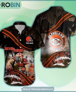 Cleveland Browns Mascot 3D Printed Summer Hawaiian Shirt Custom