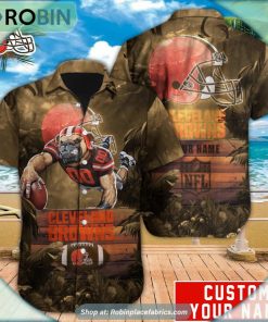 Cleveland Browns Mascot Football NFL Hawaiian Shirt Cleveland Browns Mascot Football NFL Hawaiian Shirt