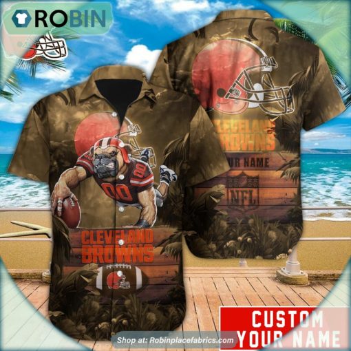 Cleveland Browns Mascot Football NFL Hawaiian Shirt