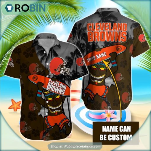Cleveland Browns Tiki Man NFL Hawaiian Shirt