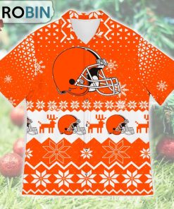 Cleveland Browns Ugly Christmas Design Short Sleeve Shirt Cleveland Browns Ugly Christmas Design Short Sleeve Shirt