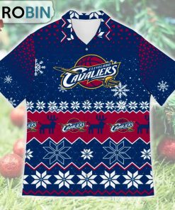 Cleveland Cavaliers Ugly Christmas Design Short Sleeve Shirt