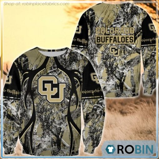 Colorado Buffaloes Hunting Pattern All Over Print Sweatshirt