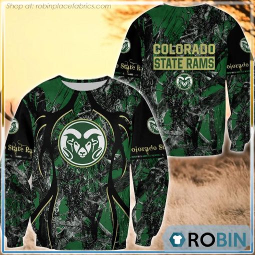 Colorado State Rams Hunting Pattern All Over Print Sweatshirt