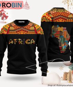 Colorful Africa Vintage Ugly Christmas Sweater