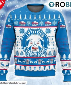 coors-light-titties-funny-ugly-christmas-sweatshirt-sweater-1