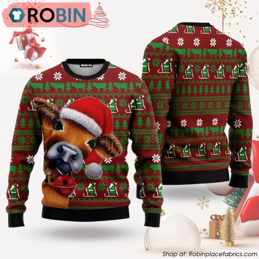 Cow Xmas Ugly Christmas Sweater