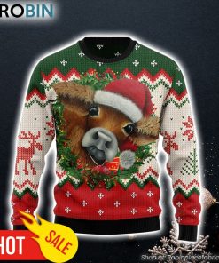 Cow Xmas Ugly Christmas Sweater Lover Xmas Sweater Gift Dog Memorial Gift