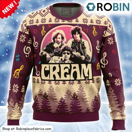 Cream Band Ugly Christmas Sweatshirt, Sweater
