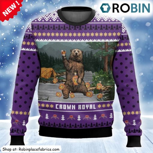 Crown Royal Bear Ugly Christmas Sweatshirt, Sweater