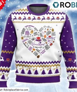 Crown Royal Heart Ugly Christmas Sweatshirt, Sweater