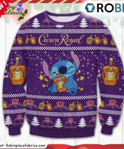 Crown Royal Stitch Ugly Christmas Sweatshirt, Sweater Crown Royal Stitch Ugly Christmas Sweatshirt, Sweater
