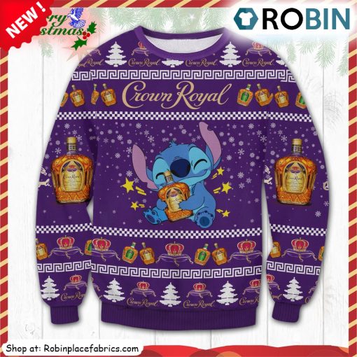 Crown Royal Stitch Ugly Christmas Sweatshirt, Sweater