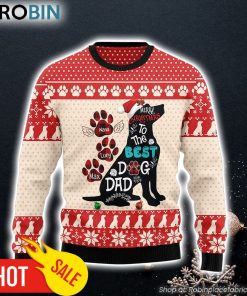 Custom Name Dog Dad Christmas Ugly Christmas Sweater Christmas Gift For Pet Lovers