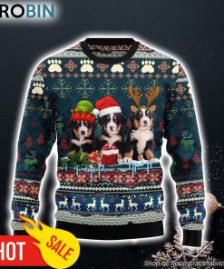 Cute Bernese Mountain Dog Christmas Ugly Christmas Sweater