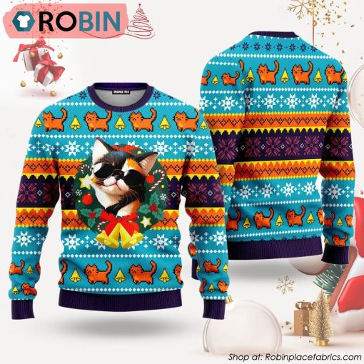 Cute Cat Ugly Christmas Sweater
