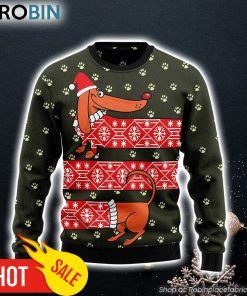 Dachshund Funny Christmas Gift Dog Lover Ugly Christmas Sweater