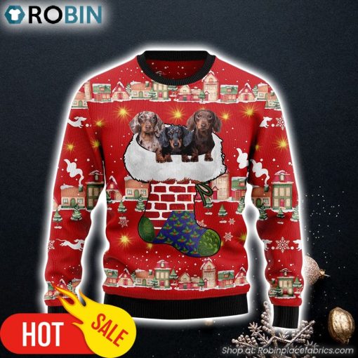 Dachshund Light Up Dog Lover Ugly Christmas Sweater