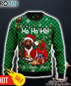 Dachshund Santa Paw Dog Lover Ugly Christmas Sweater Christmas Gift For Pet Lovers