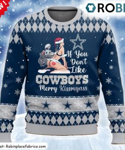 Dallas Cowboys Kissmyass Ugly Christmas Sweatshirt, Sweater