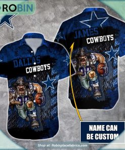 Dallas Cowboys Mascot 3D Printed Summer Hawaiian Shirt Dallas Cowboys Mascot 3D Printed Summer Hawaiian Shirt