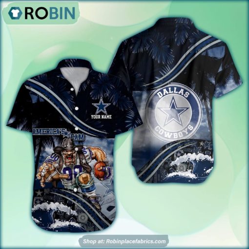 Dallas Cowboys Mascot 3D Printed Summer Hawaiian Shirt Custom